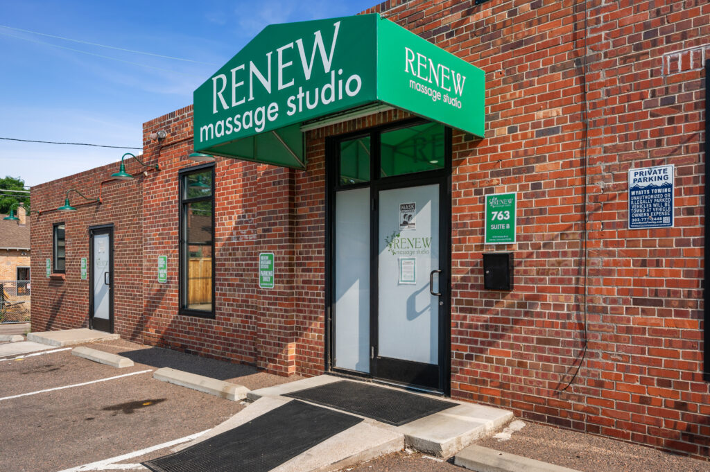 Renew Massage Studio Denver Colorado Location