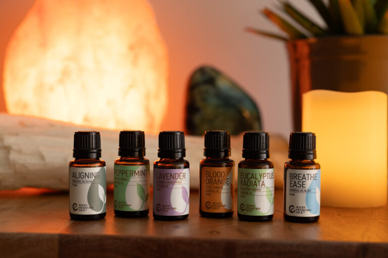 Aromatherapy Add-Ons displayed in front of calming lights